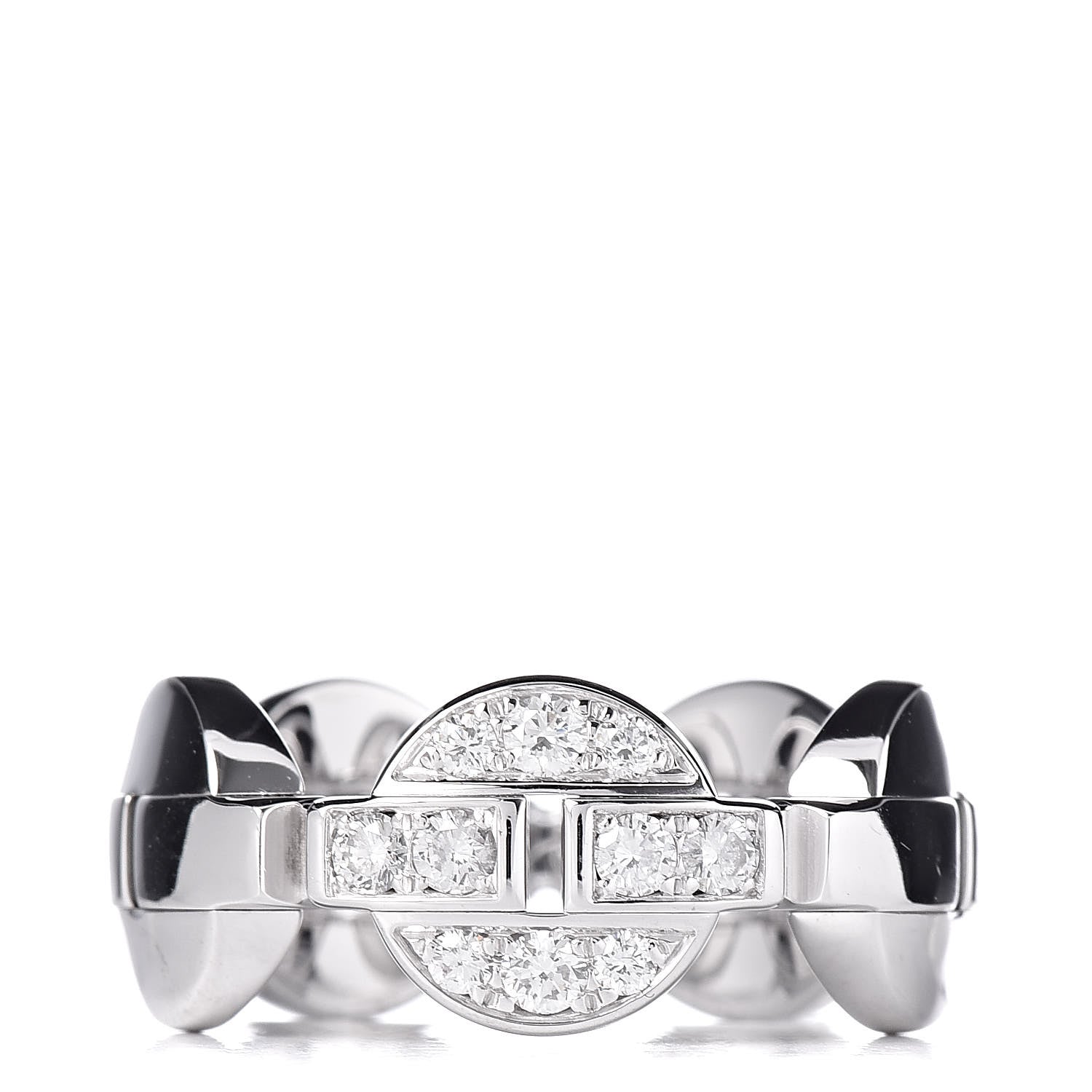Cartier 18K White Gold Diamond Himalia Ring 52 6 1 of 7