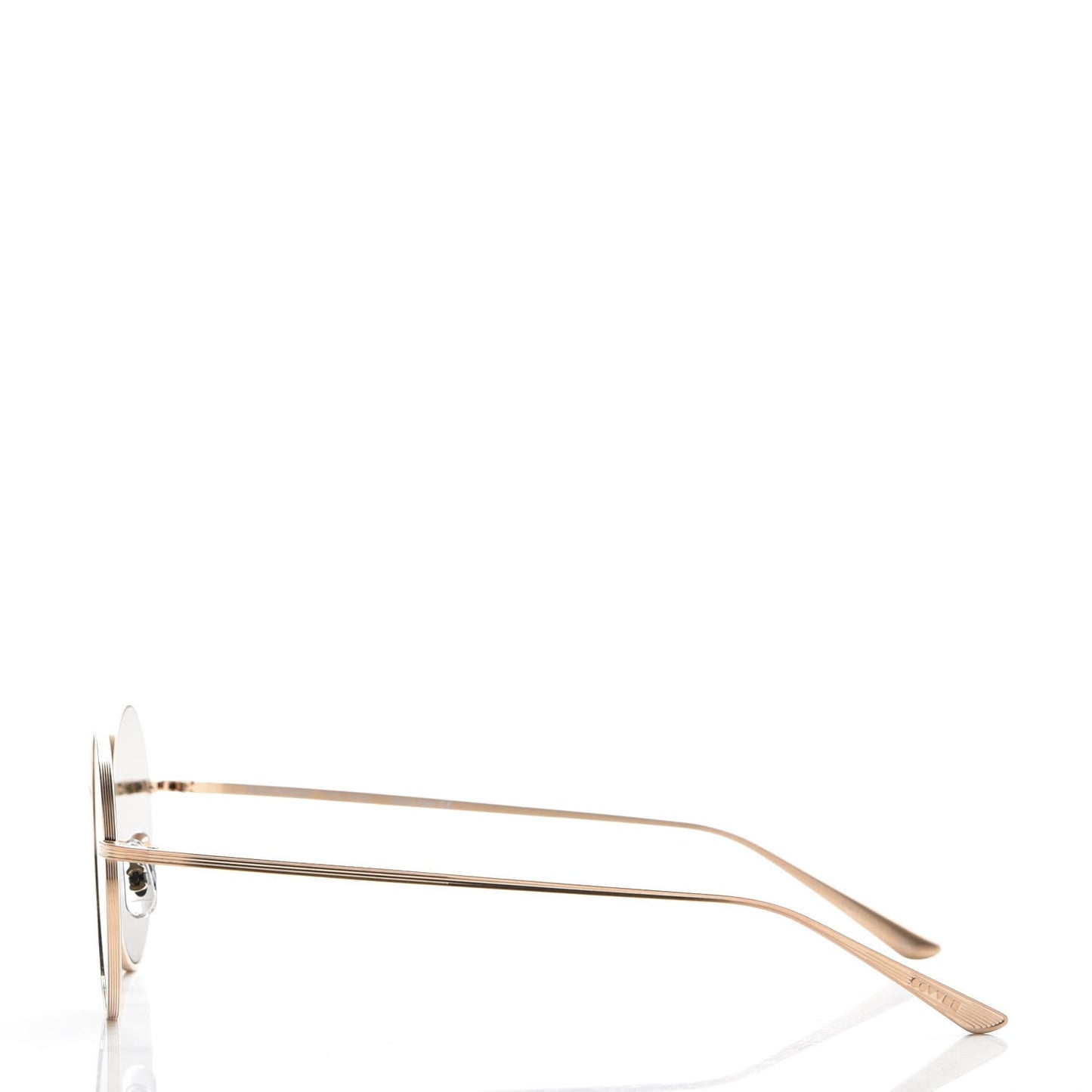 The Row After Midnight Round Sunglasses Gold