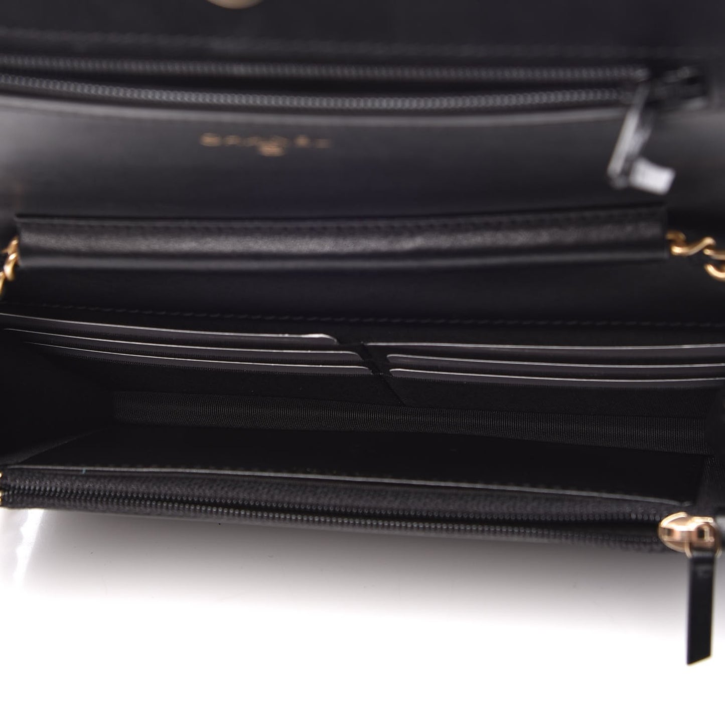 Caviar Quilted Boy Wallet On Chain WOC Black