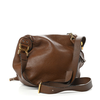 Chloe Calfskin Medium Marcie Round Zip Crossbody Nut 3 of 9
