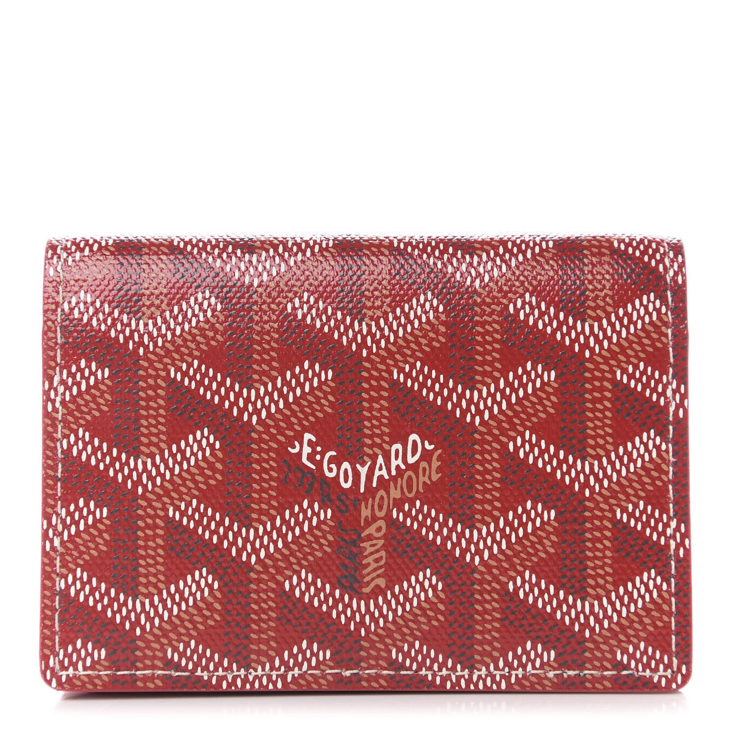 Goyard Goyardine Business Card Holder Red 1 of 5