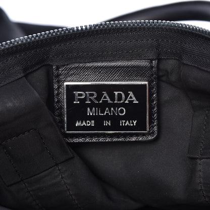 Prada Tessuto Nylon Saffiano Weekender Black 6 of 17