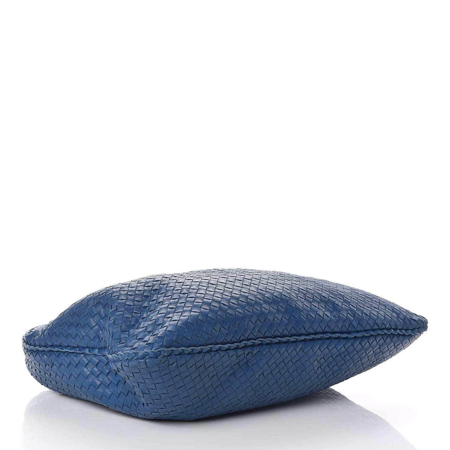 Nappa Intrecciato Large Veneta Hobo Cobalt Blue