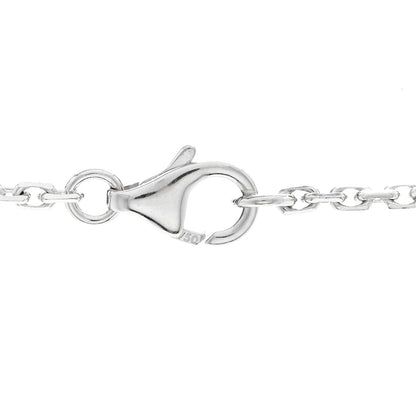 Cartier 18K White Gold 3 Diamonds LOVE Pendant Necklace 4 of 5