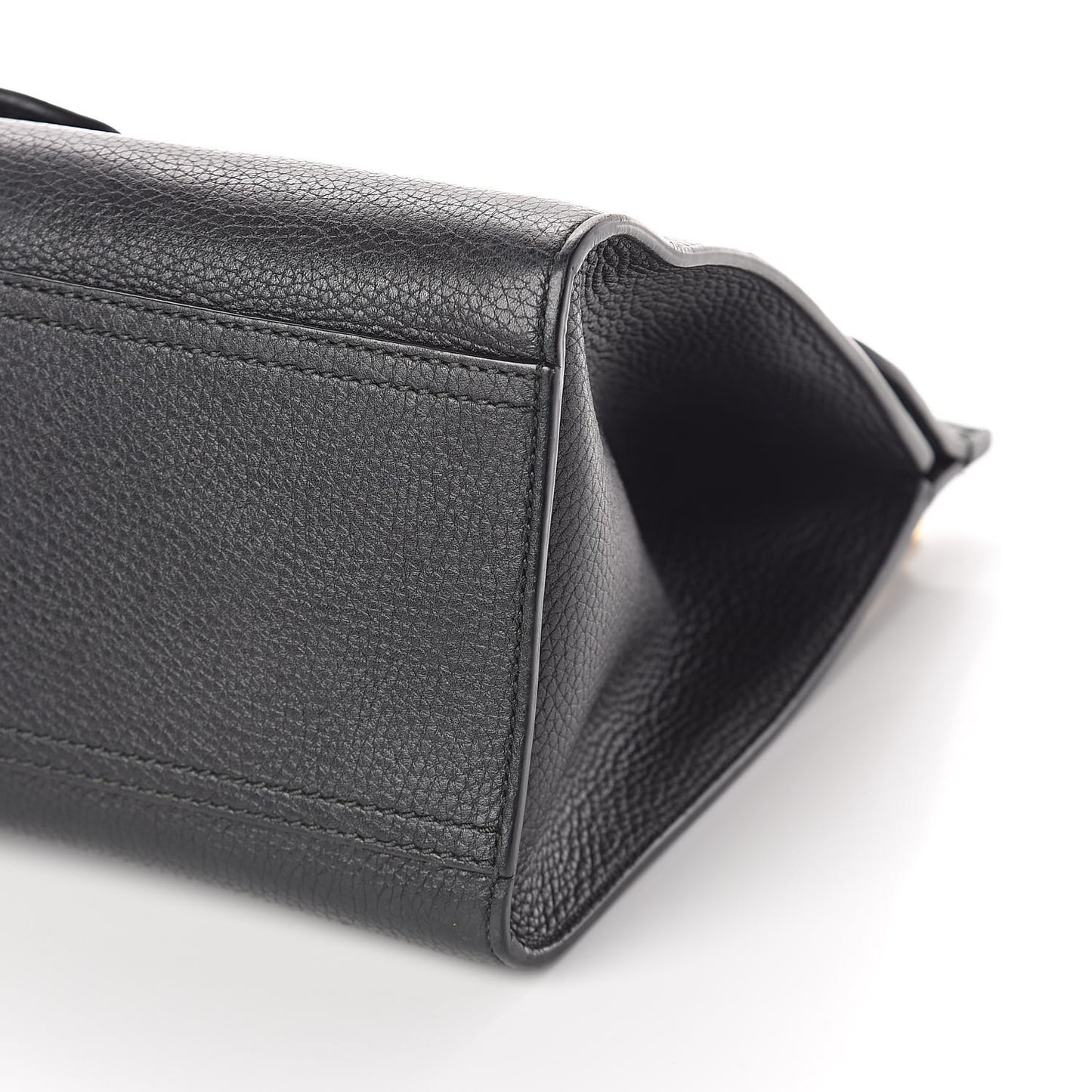Calfskin Small GG Marmont Top Handle Bag Black