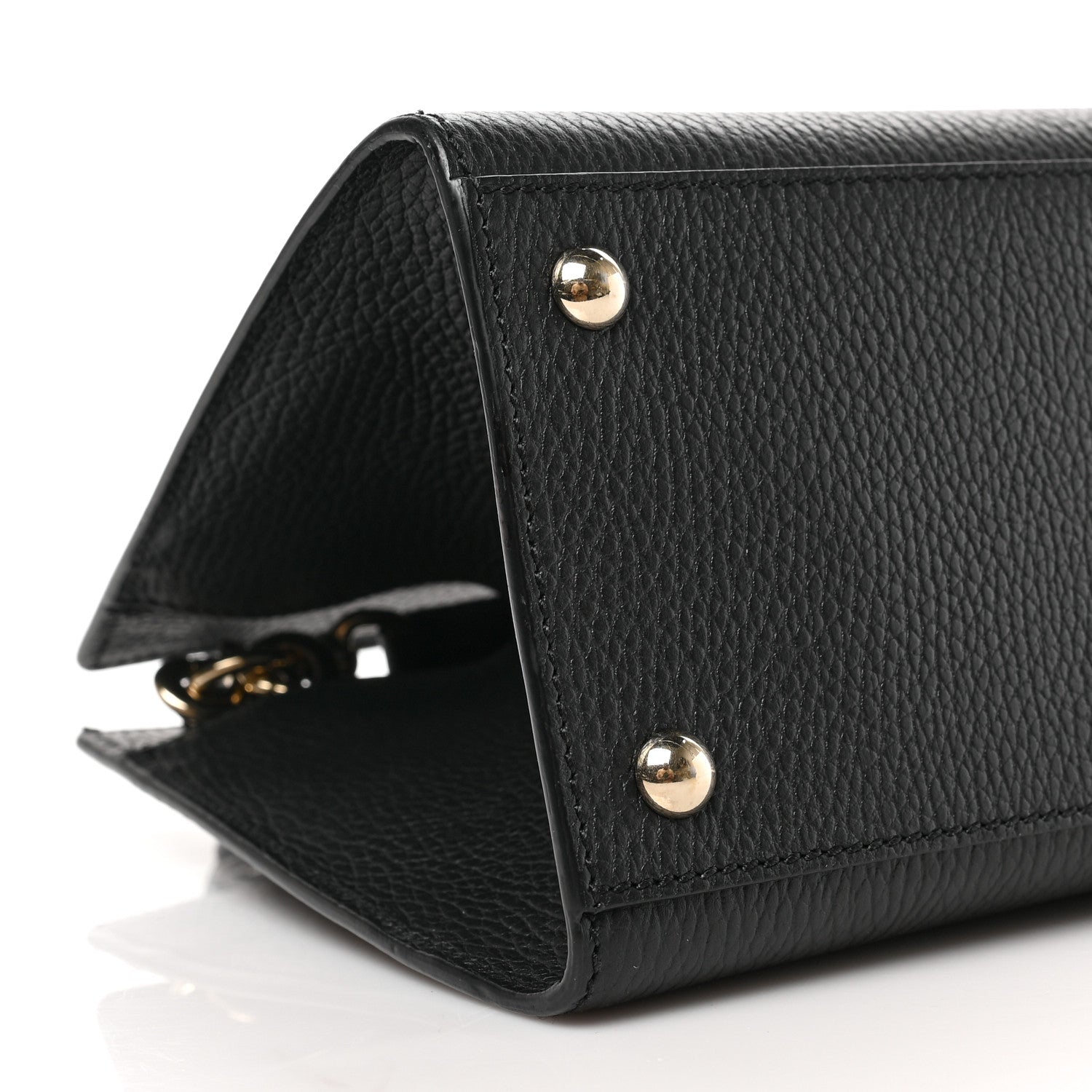 Gucci Dollar Calfskin Medium Soho Top Handle Satchel Black 8 of 9