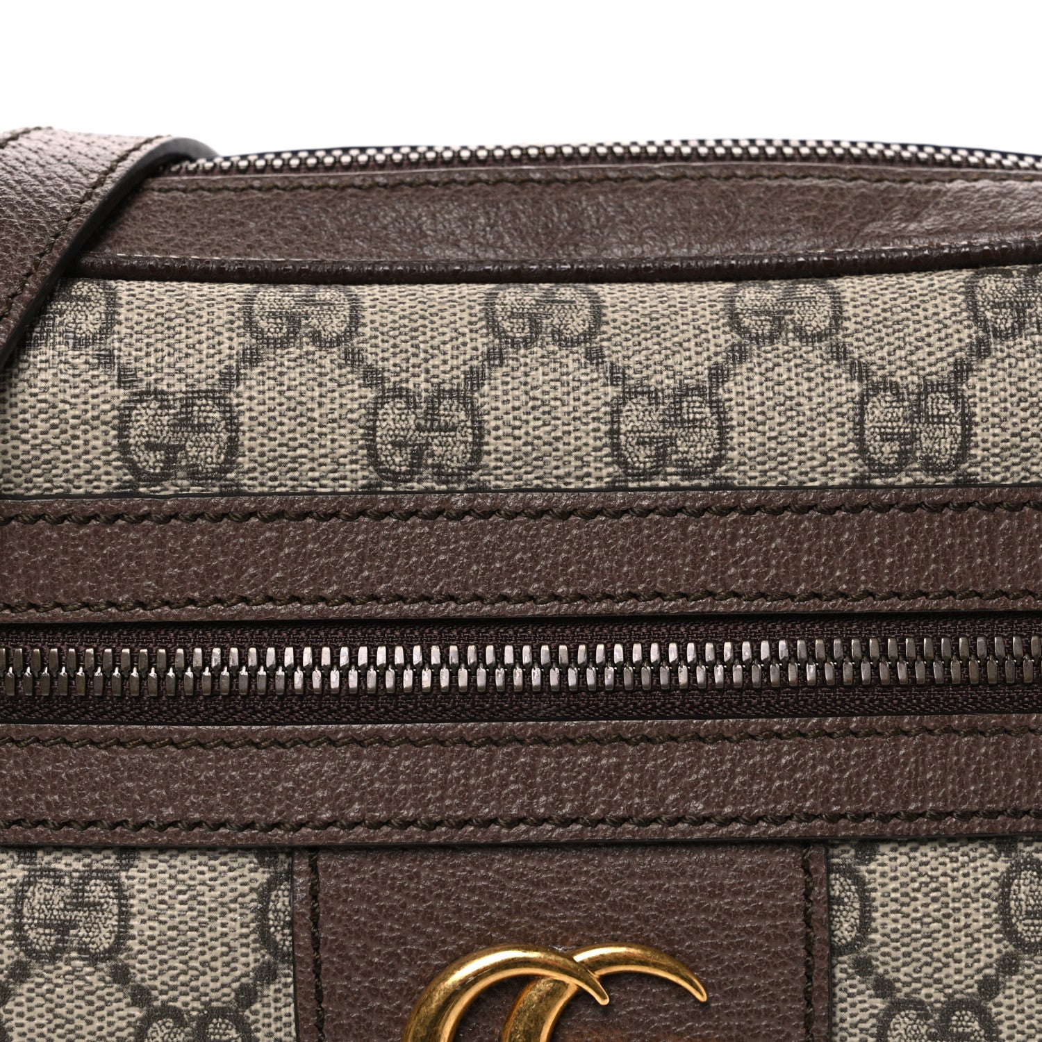 Gucci GG Supreme Monogram Web Small Ophidia Messenger Bag Brown 7 of 9