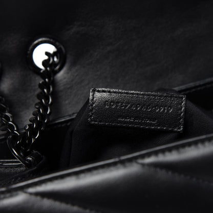 Saint Laurent Calfskin Y Quilted Monogram Medium Loulou Chain Satchel Black 9 of 10