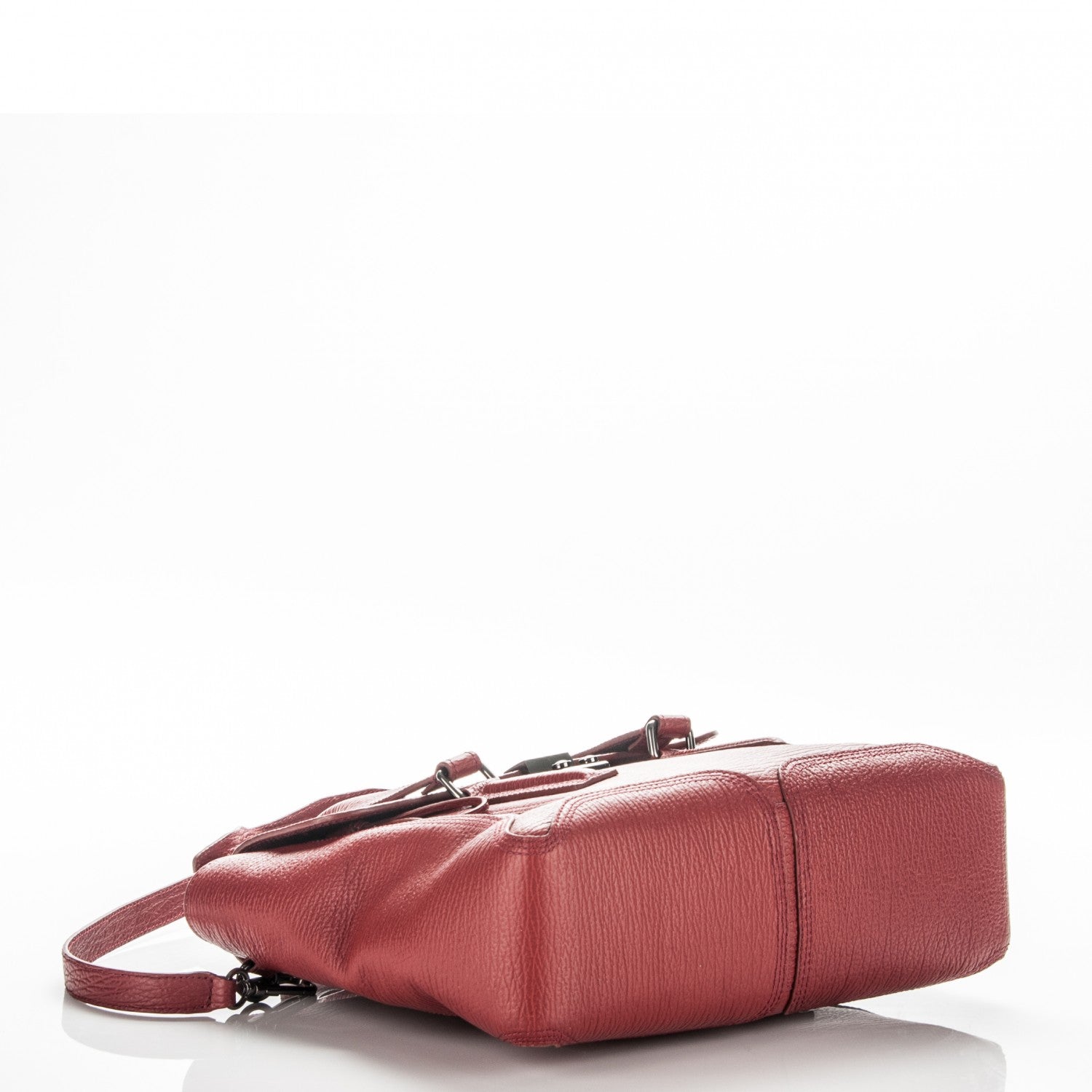3.1 Phillip Lim 3.1 Textured Calfskin Medium Pashli Satchel Brick 4 of 7