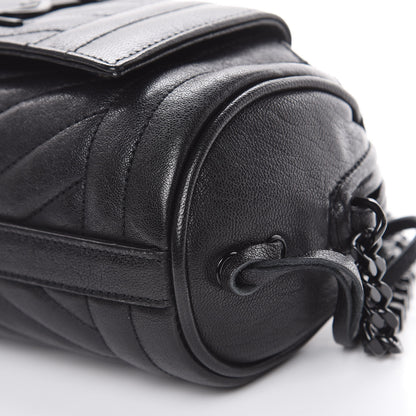 Saint Laurent Lambskin Matelasse Monogram East West Rider Bag Black 7 of 11
