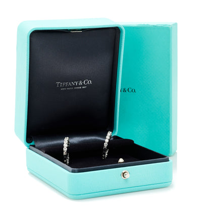Tiffany Platinum Diamond 2.39ctw Inside-Out Hoop Earrings 6 of 6