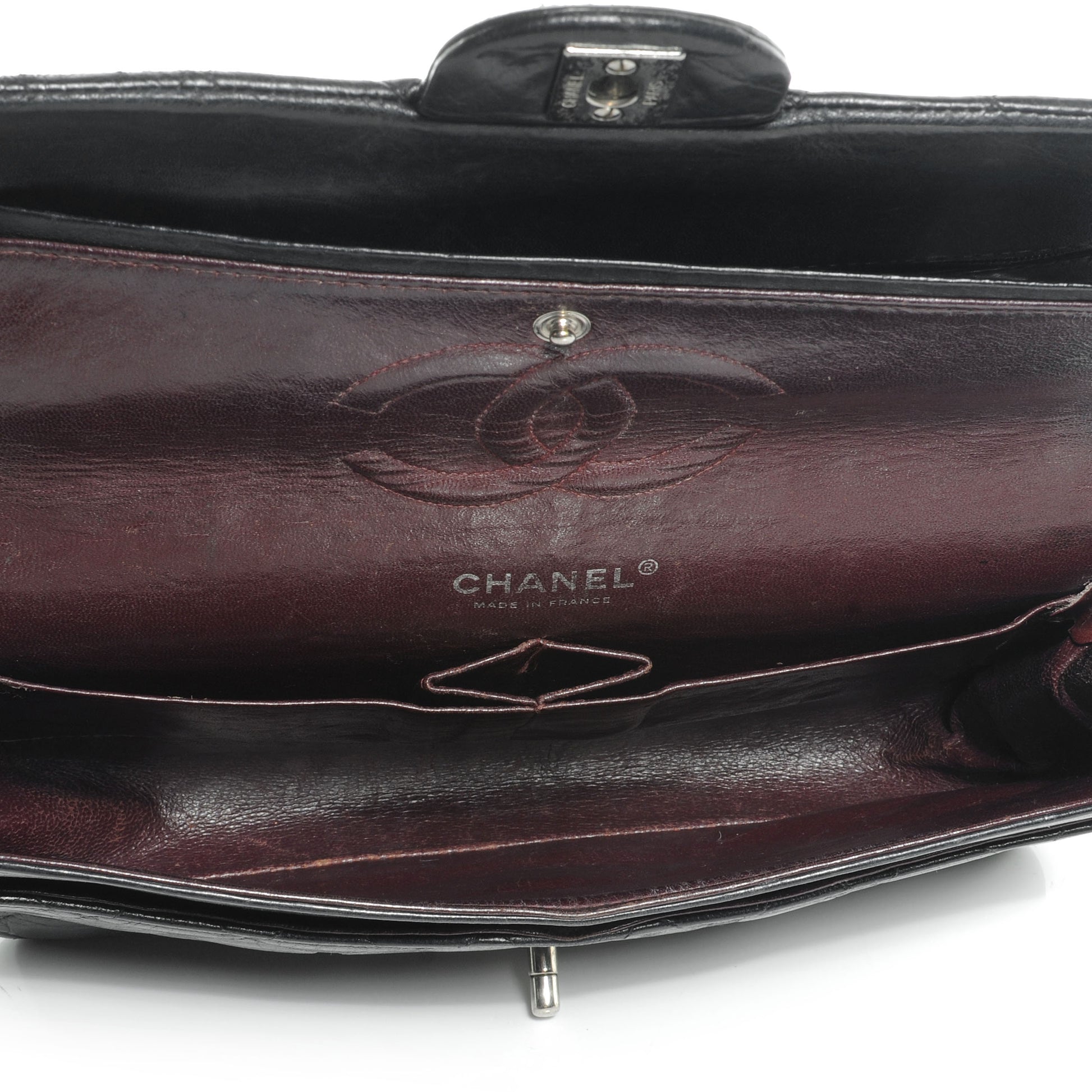 Chanel Lambskin Quilted Medium Double Flap Bag Black 5 of 7