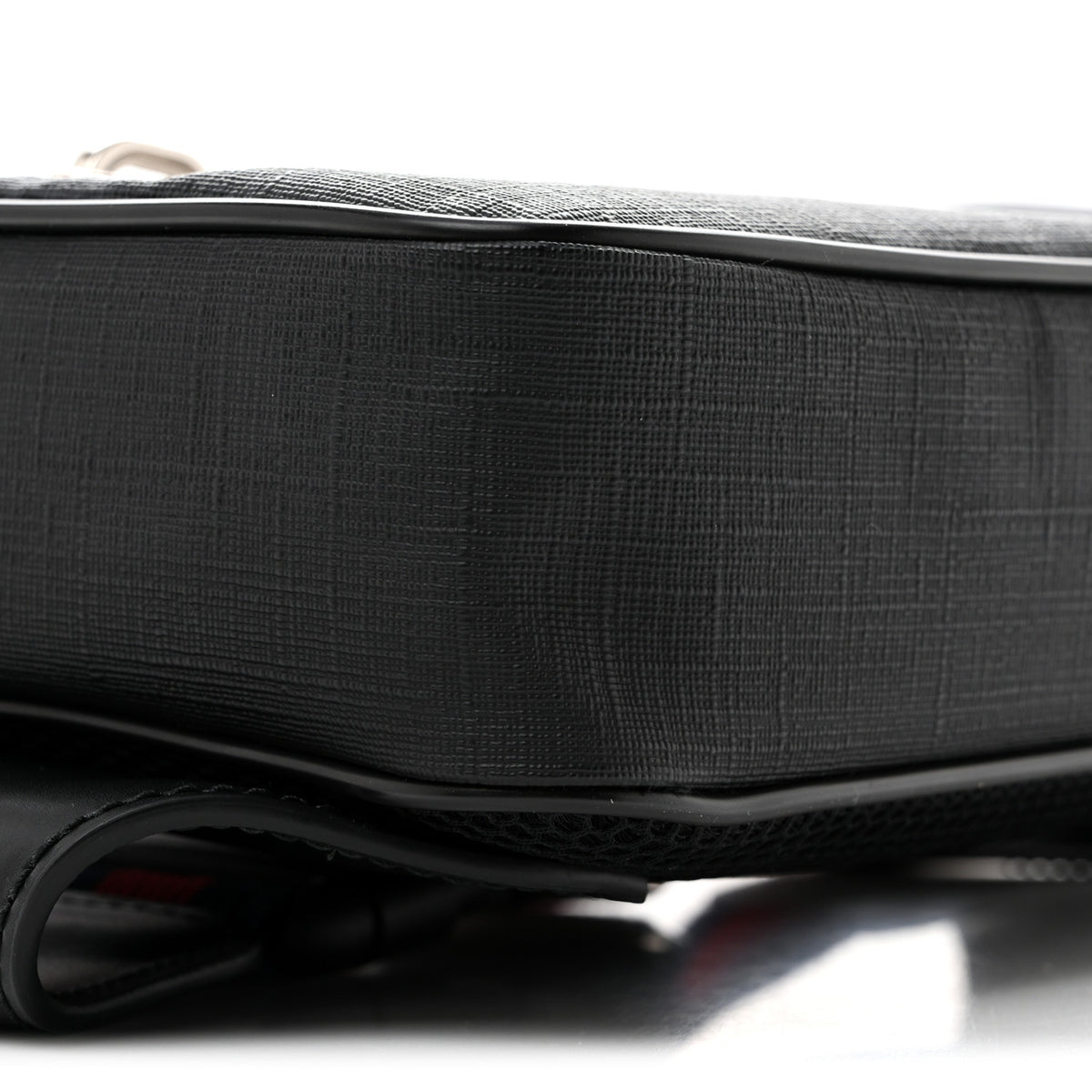 Soft GG Supreme Monogram Web Belt Bag Black Grey