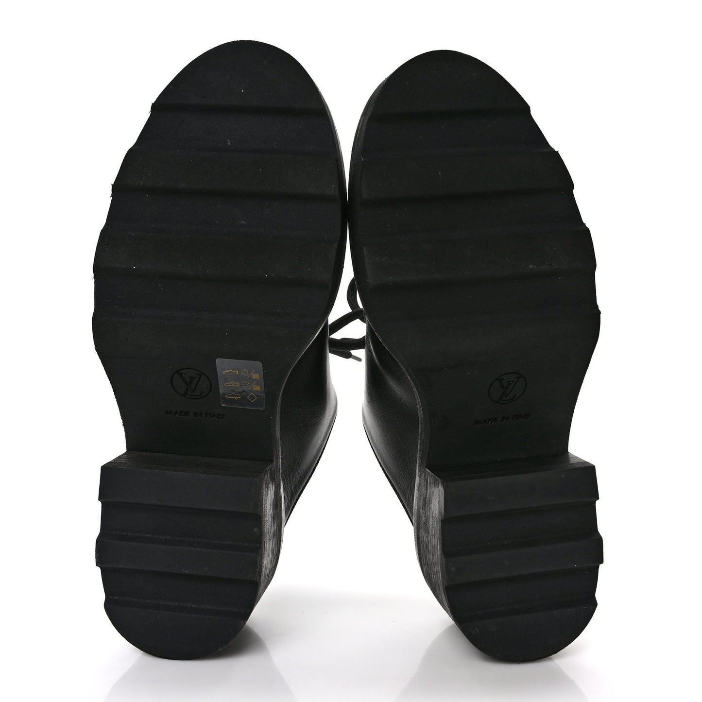 Calfskin Monogram Beaubourg Open Back Platform Derby Shoes 41 Black