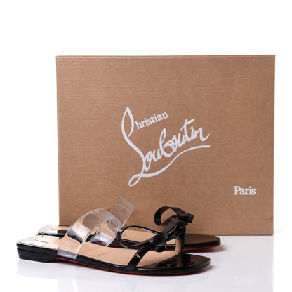 Christian Louboutin Patent PVC Just Nodo Flat 38.5 Black 9 of 9