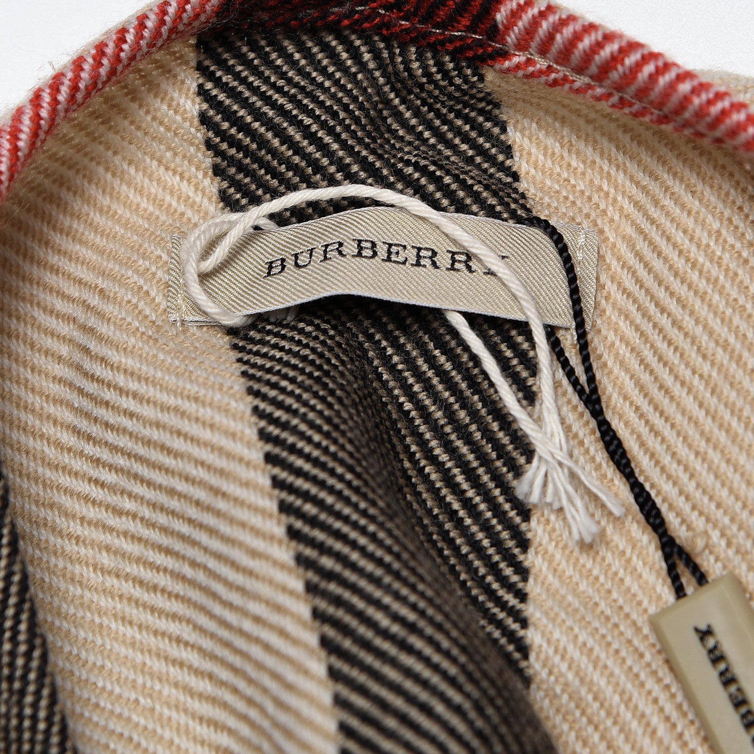 Burberry Merino Wool House Check Collette Cape Scarf Camel 3 of 6