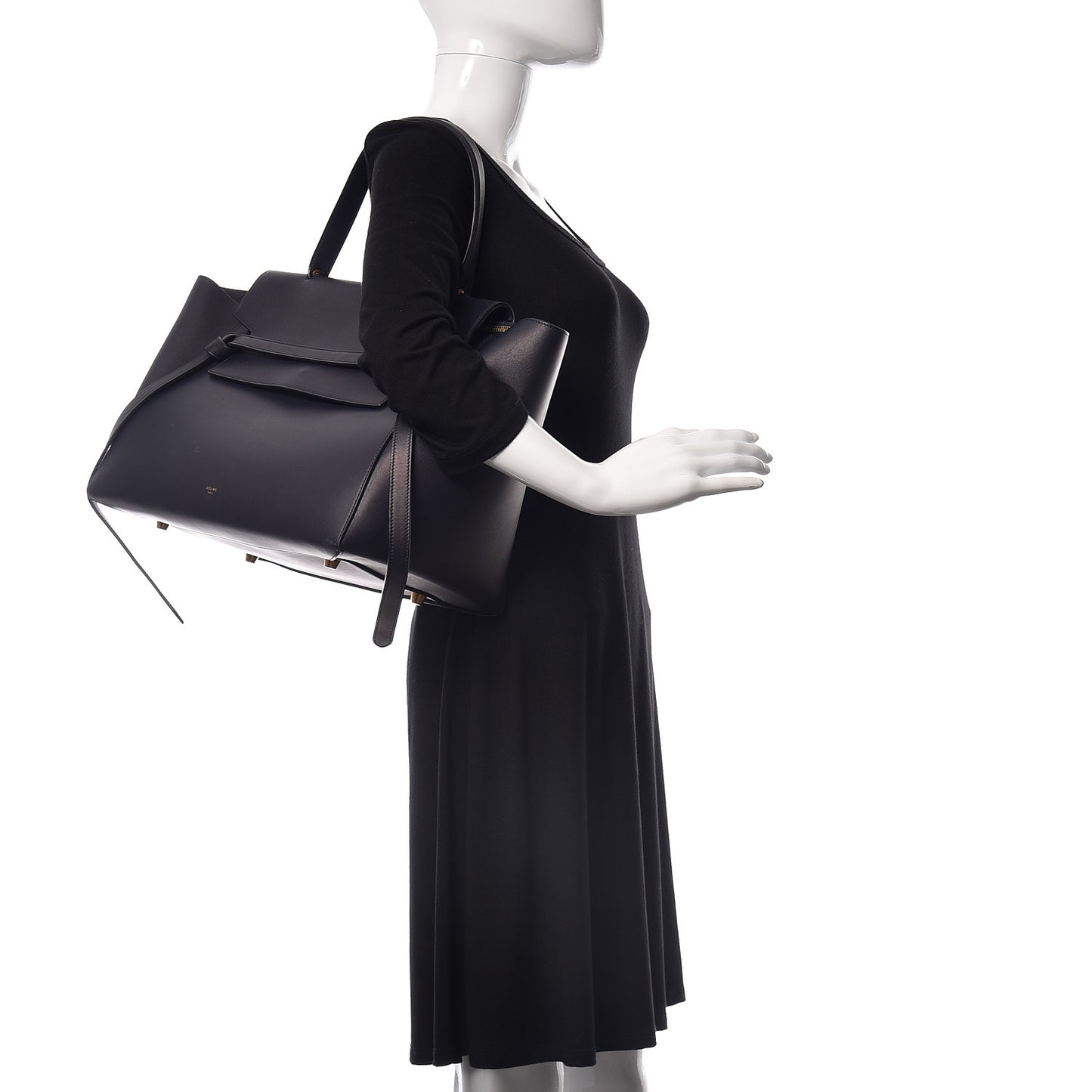 Smooth Calfskin Large Belt Bag Navy Blue