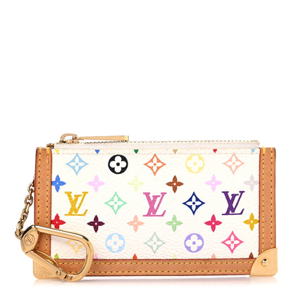 Louis Vuitton Monogram Multicolor Key Pouch White 1 of 13