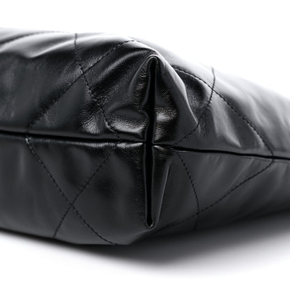 Chanel Shiny Calfskin Quilted Small Chanel 22 Black 10 of 11