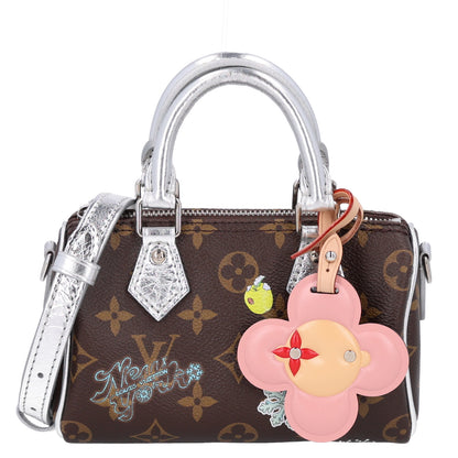 Louis Vuitton Monogram 57th Street NYC Nano Speedy Silver 1 of 8