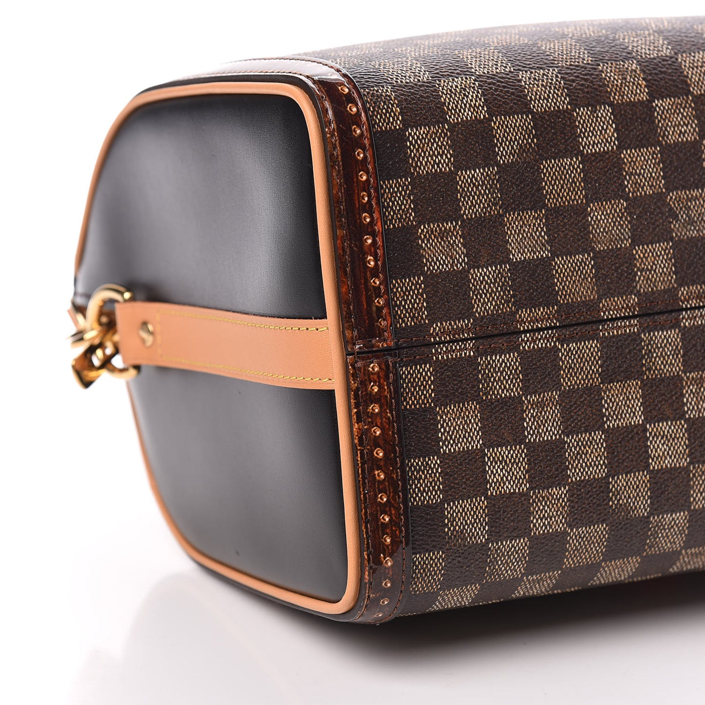 Transformed Damier Ebene Time Trunk Speedy Bandouliere 25 Black