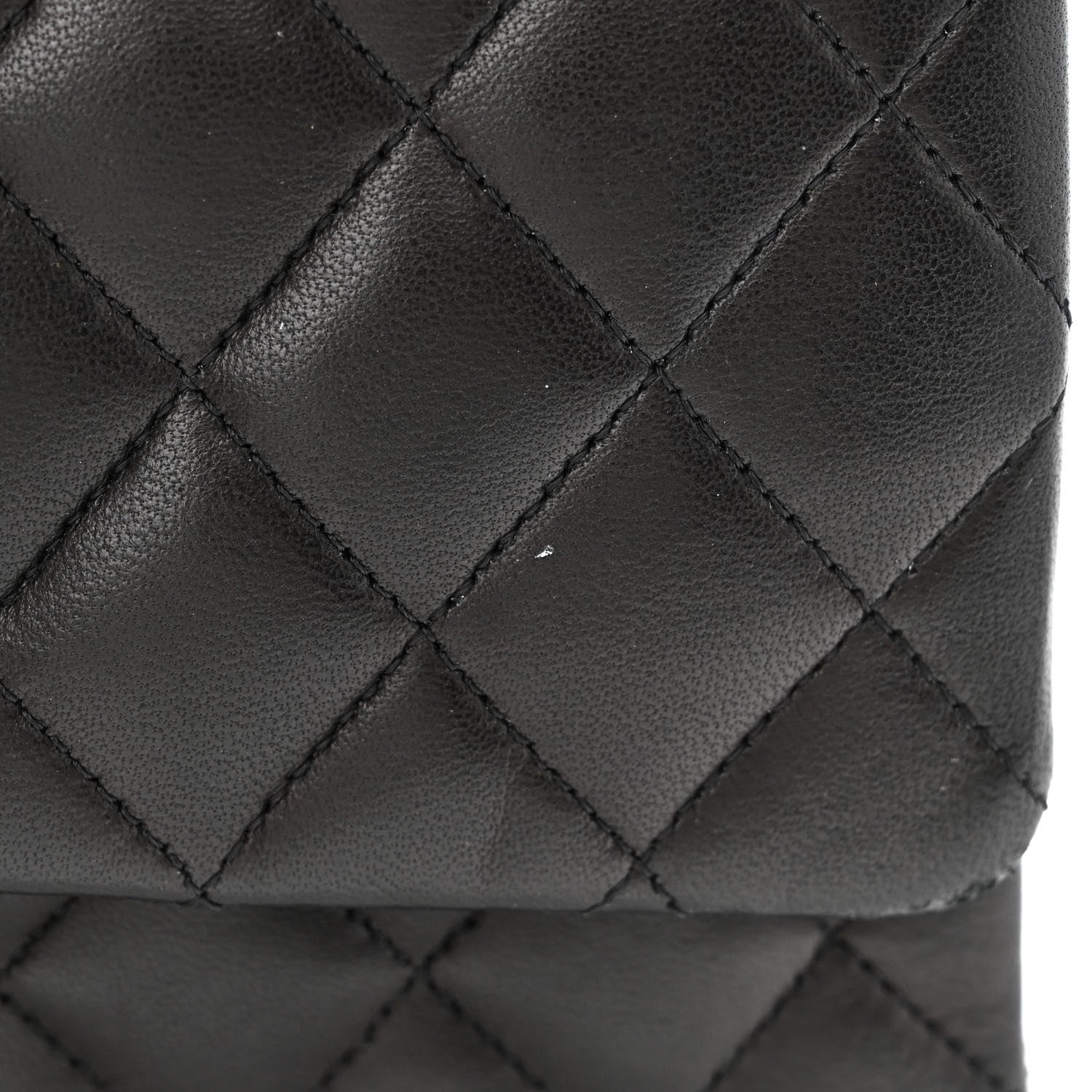 Chanel Lambskin Quilted Medium Double Flap Black 17 of 19