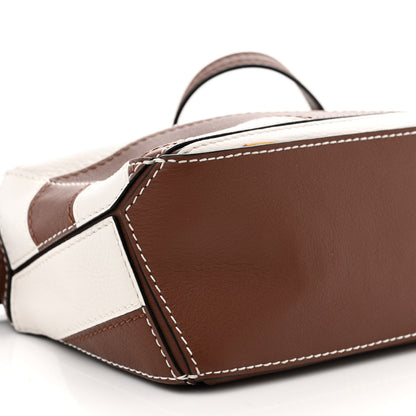 Loewe Calfskin Rugby Mini Puzzle Bag Brunette Soft White 9 of 11