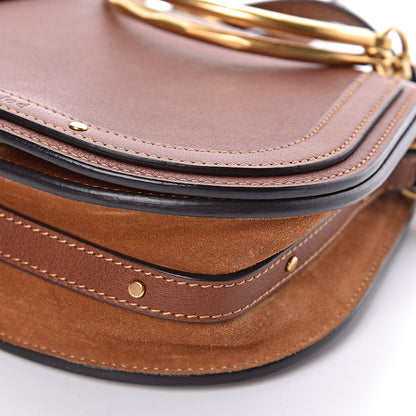 Chloe Calfskin Suede Small Nile Bracelet Bag Caramel 9 of 10