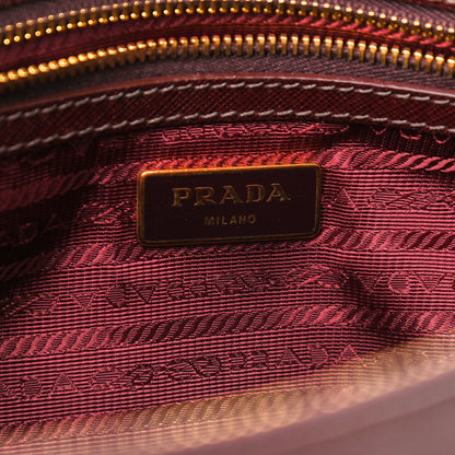 Prada Saffiano Small Galleria Double Zip Tote Granato 8 of 19