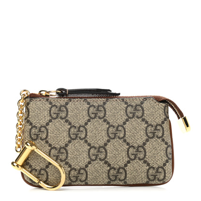 Gucci GG Supreme Monogram Key Case Brown 1 of 7