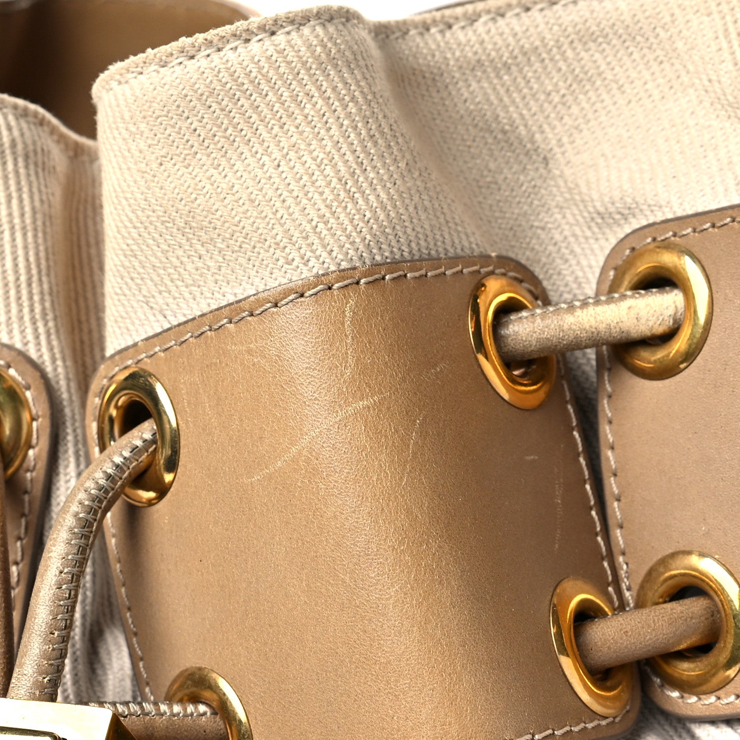 Burberry Canvas Mega Nova Check Large Warrior Tote Beige 14 of 15
