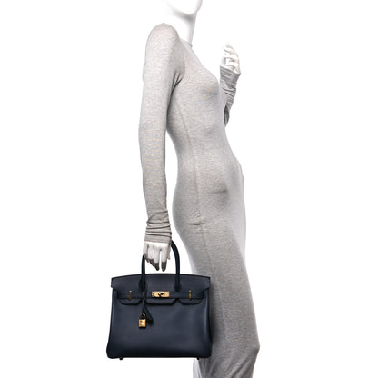 Hermes Epsom Birkin 30 Bleu Indigo 2 of 10