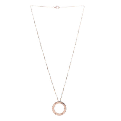 Cartier 18K Pink Gold LOVE Pendant Necklace 3 of 6