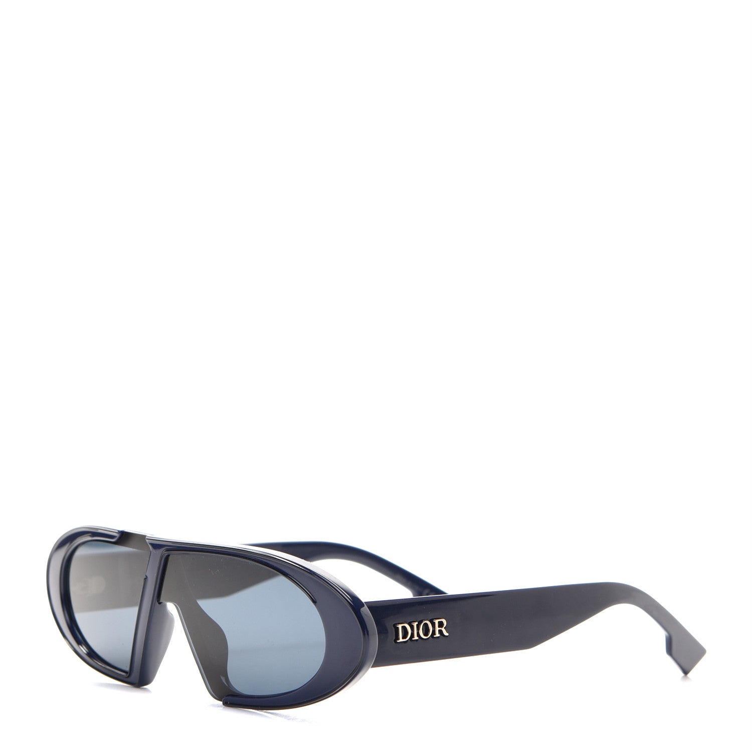 Christian Dior Acetate Oblique Oval Sunglasses Navy 1 of 7