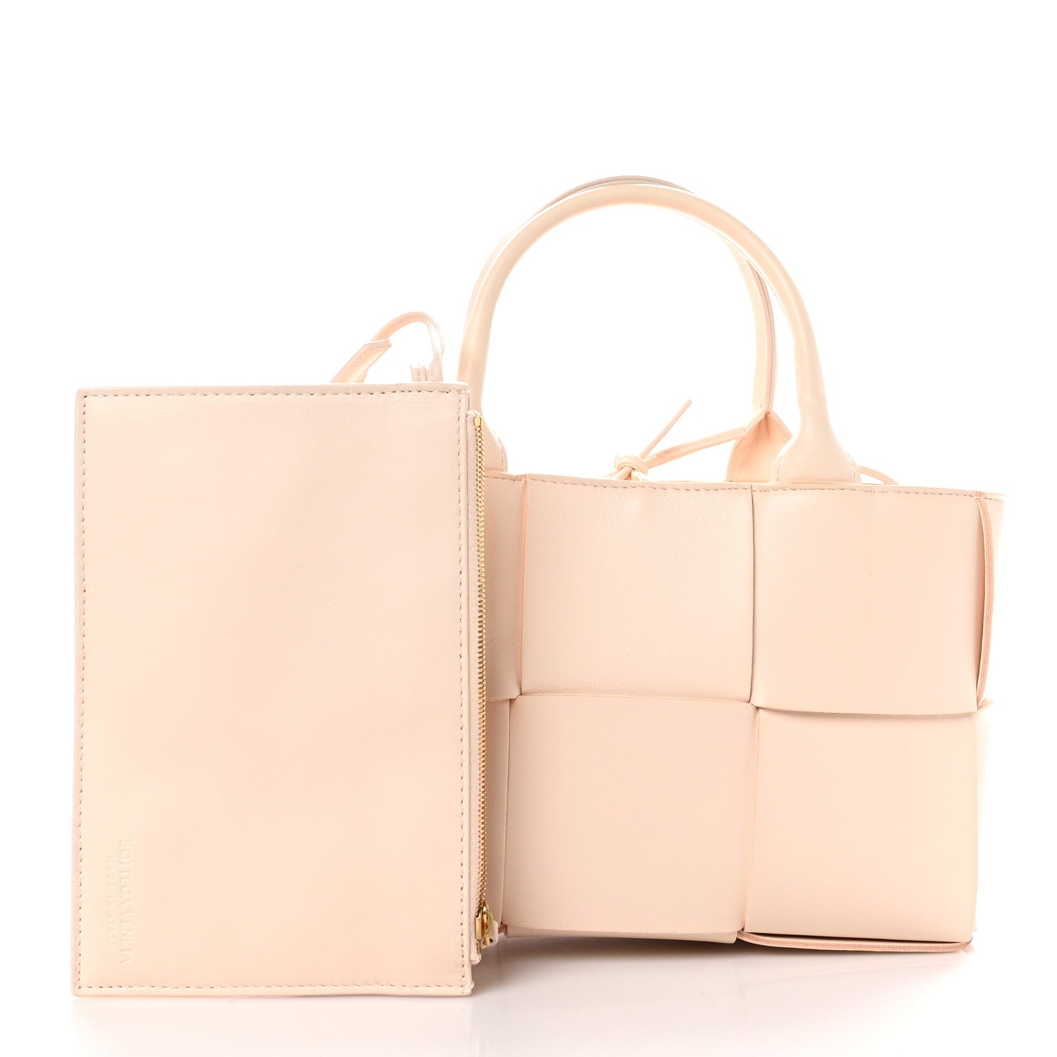 Bottega Veneta Nappa Maxi Intrecciato Mini Arco Tote Macaroon 3 of 10