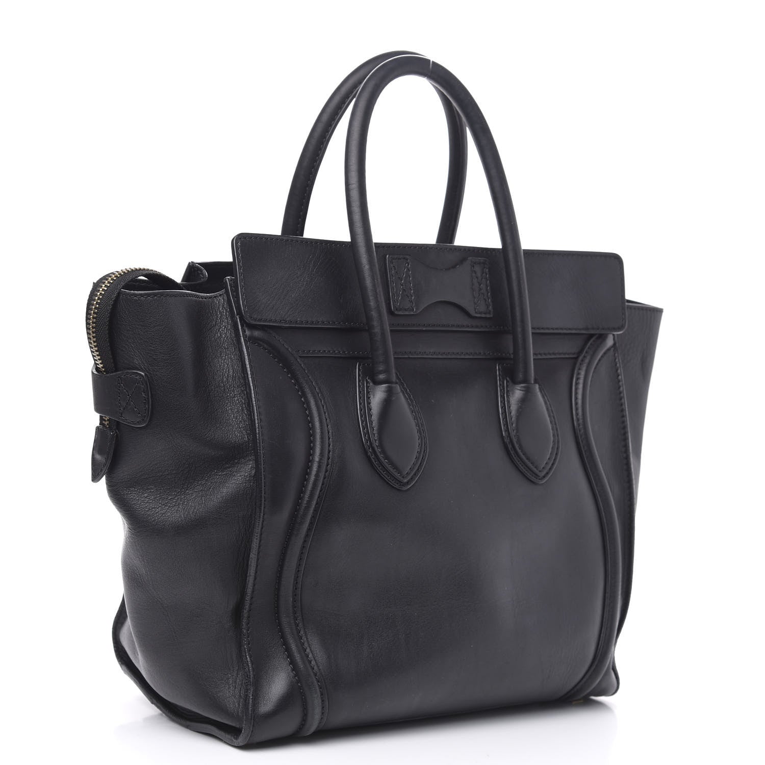 Celine Smooth Calfskin Mini Luggage Black 3 of 17