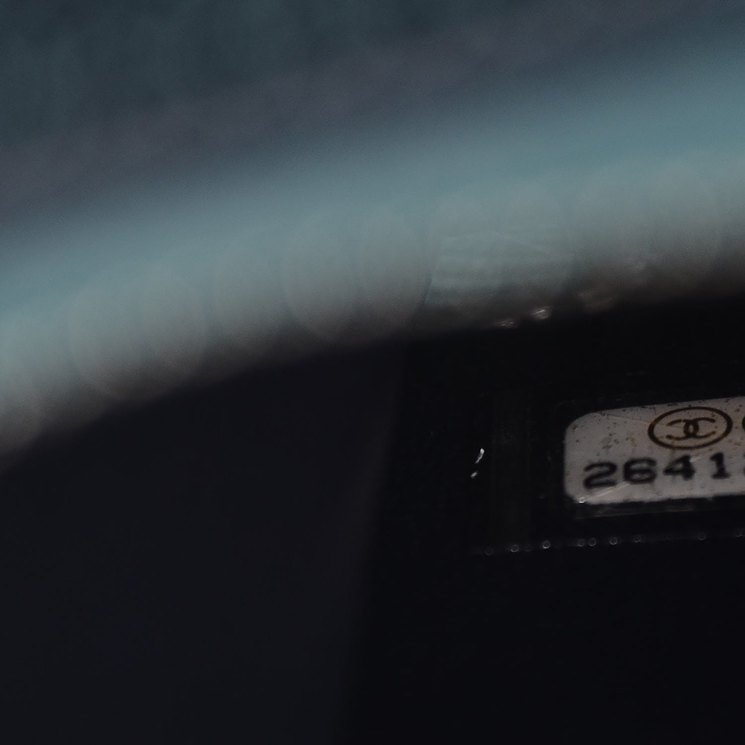 Chanel Iridescent Caviar Quilted Small CC Filigree Vanity Case Dark Turquoise 7 of 8