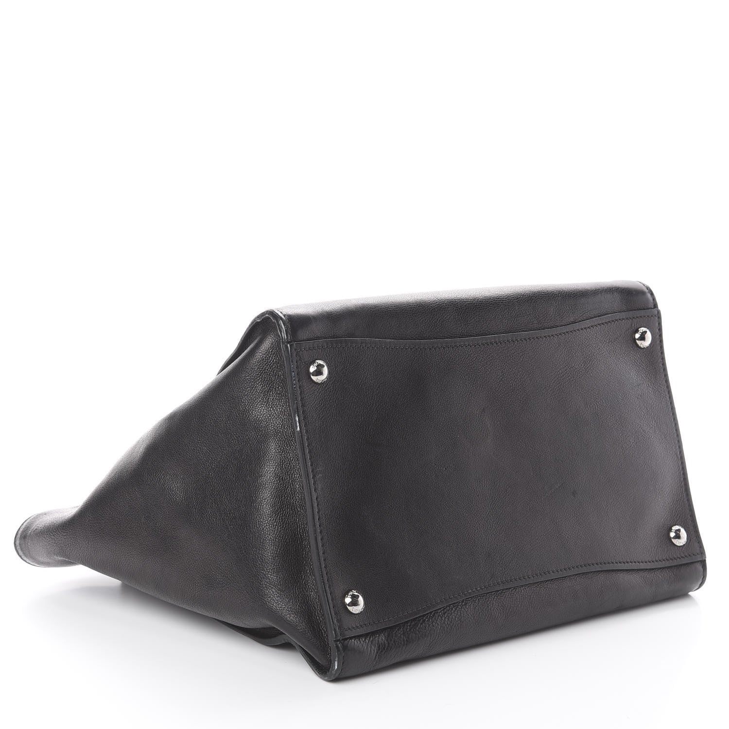 Prada Glace Calf Twin Pocket Tote Black 3 of 8