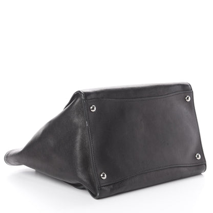 Prada Glace Calf Twin Pocket Tote Black 3 of 8