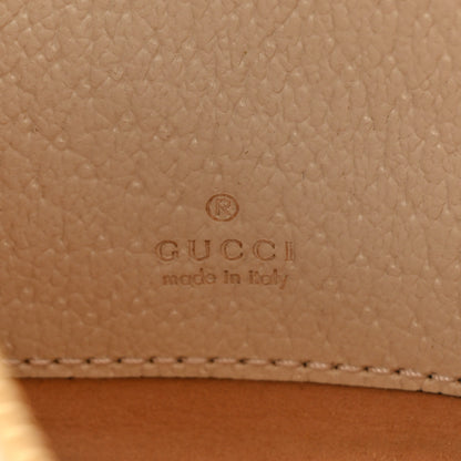 Gucci GG Supreme Monogram Textured Dollar Calfskin Web Mini Ophidia Half Moon Hobo Beige Ebony Mystic White 7 of 10