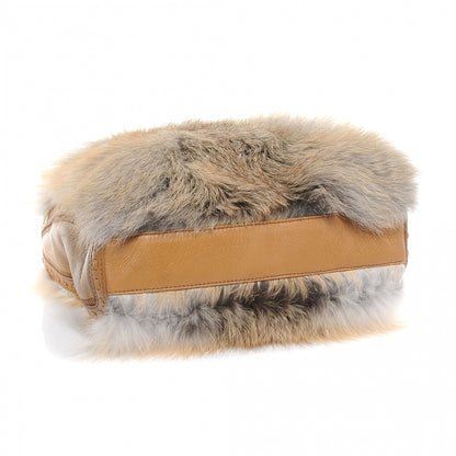Jimmy Choo Golden Fox Fur Lily Hobo 5 of 8