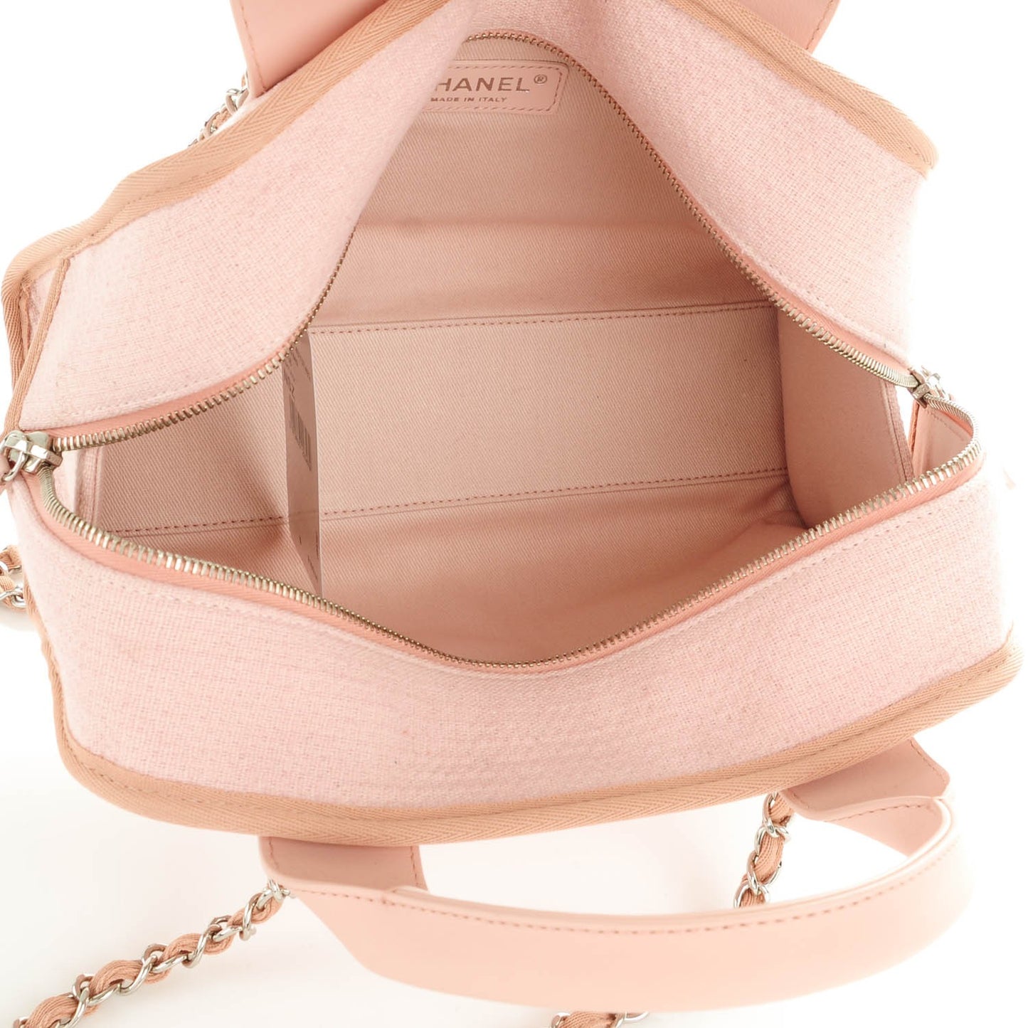 Canvas Deauville Small Bowling Bag Light Pink