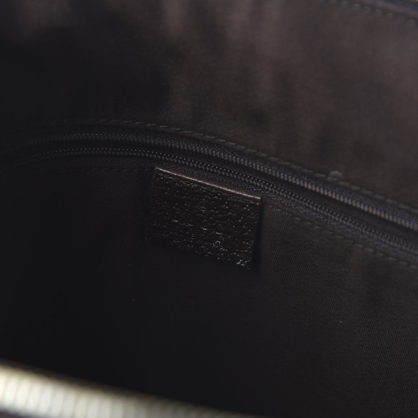 Monogram Medium Abbey Tote Dark Brown