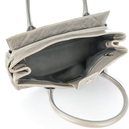 Chanel Glazed Calfskin Small New Portobello Grey 5 of 9