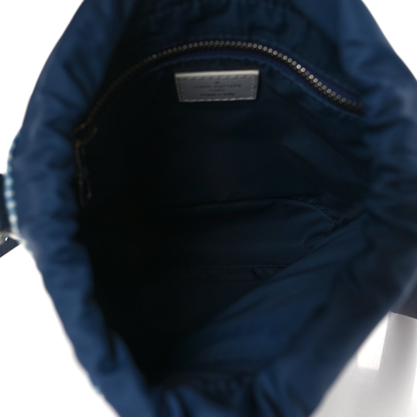 Hickory Stripes Denim Monogram Watercolor Sac Marin BB Blue