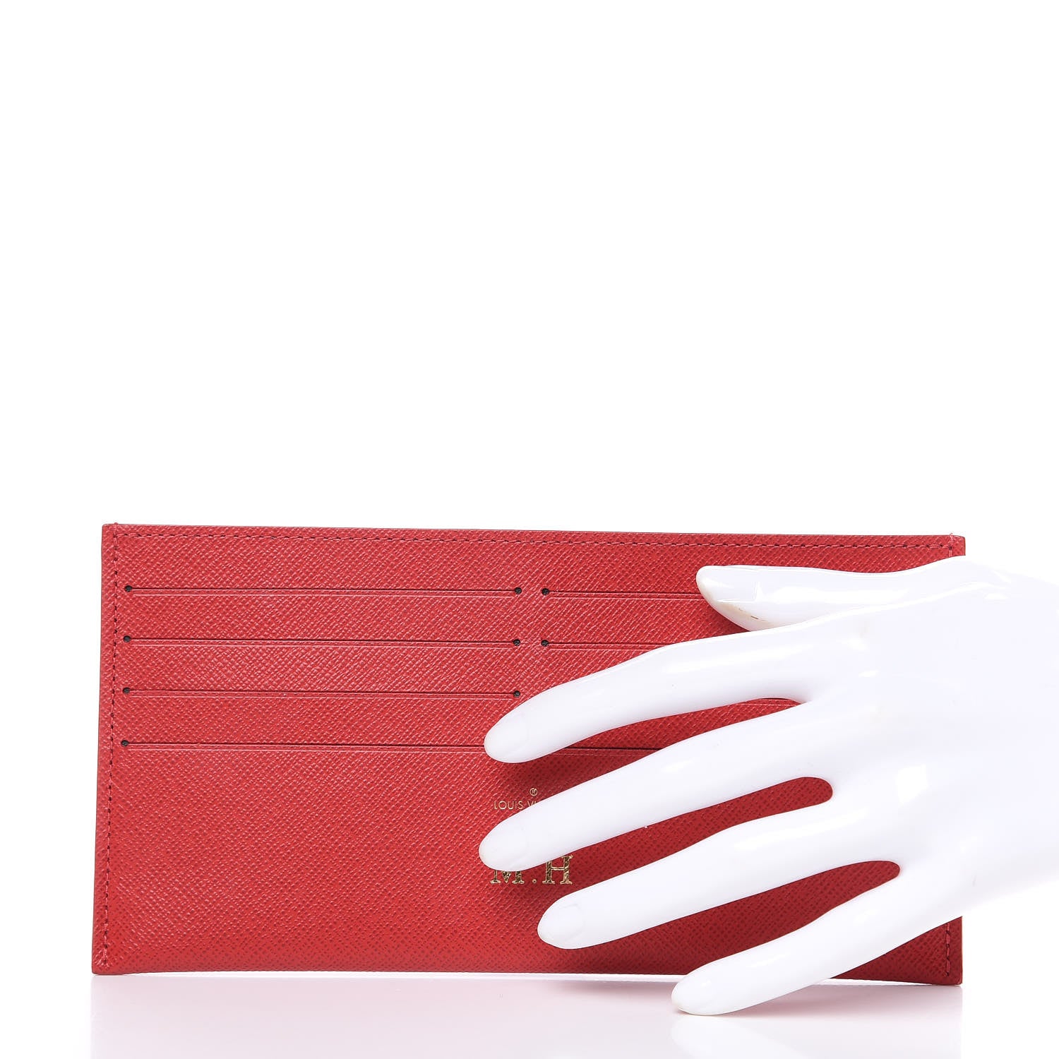 Louis Vuitton Calfskin Felicie Card Holder Insert Cherry 2 of 6