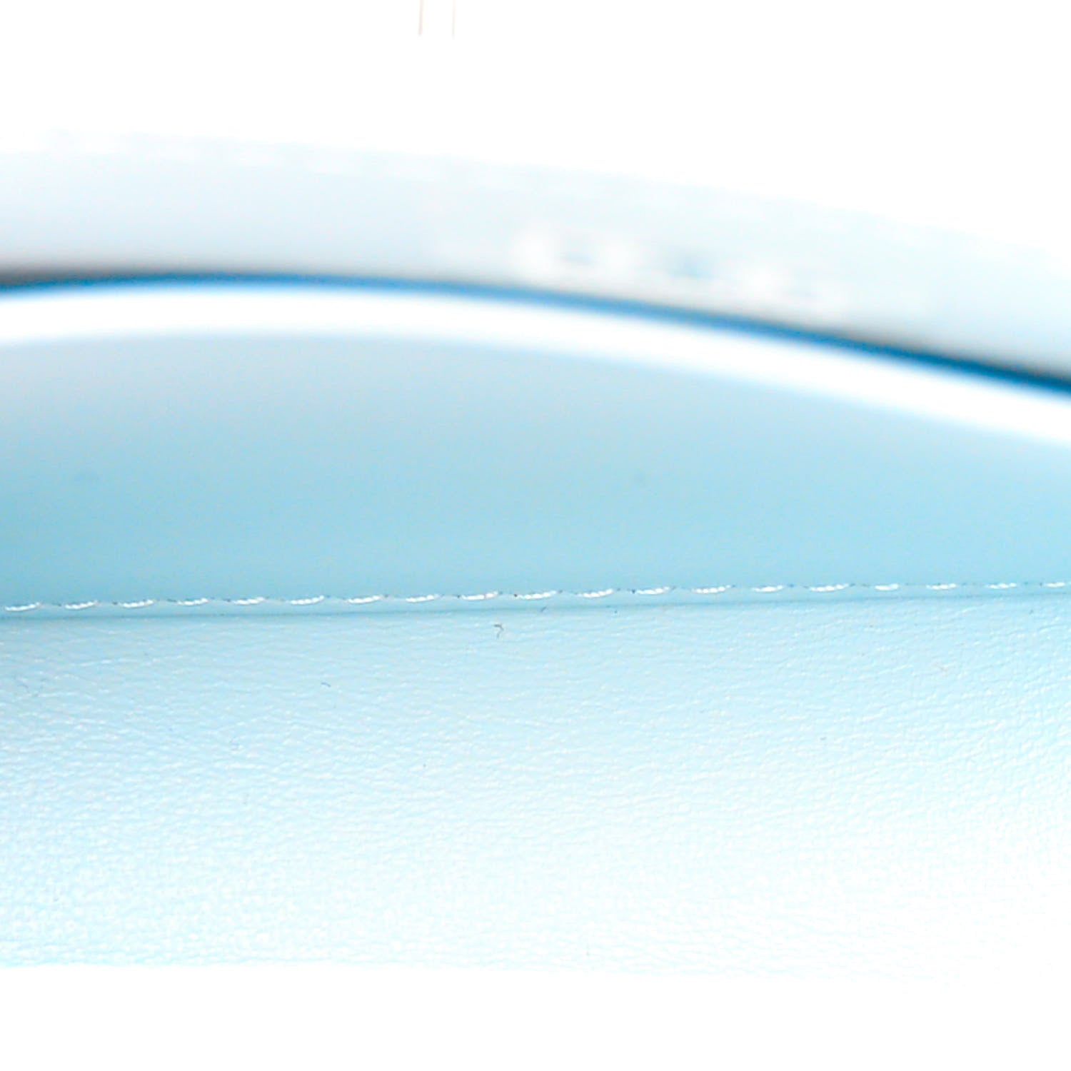 Chanel Caviar Quilted Nano Coco Handle Clutch With Chain Light Blue 5 of 11