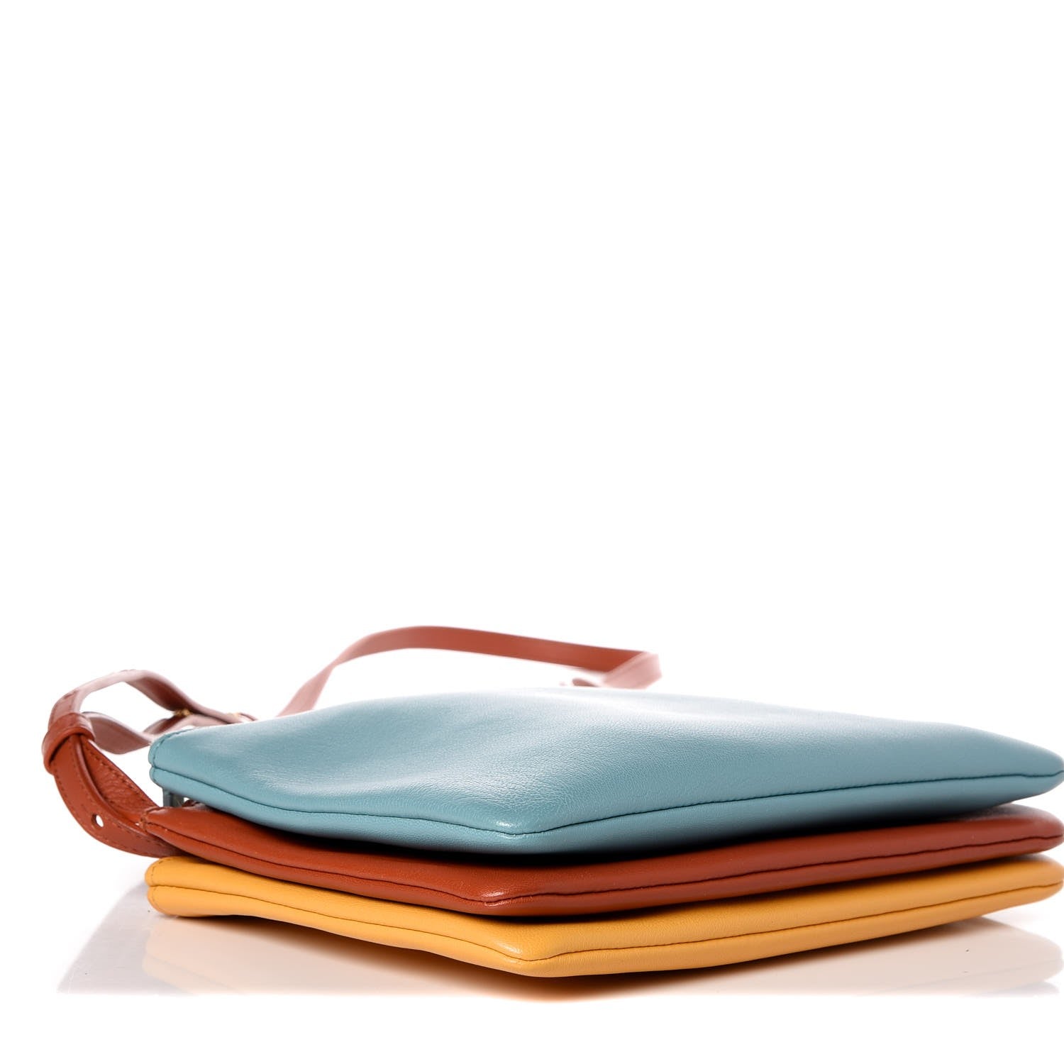 Celine Lambskin Small Multicolor Trio Crossbody Bag Antarctic 4 of 10