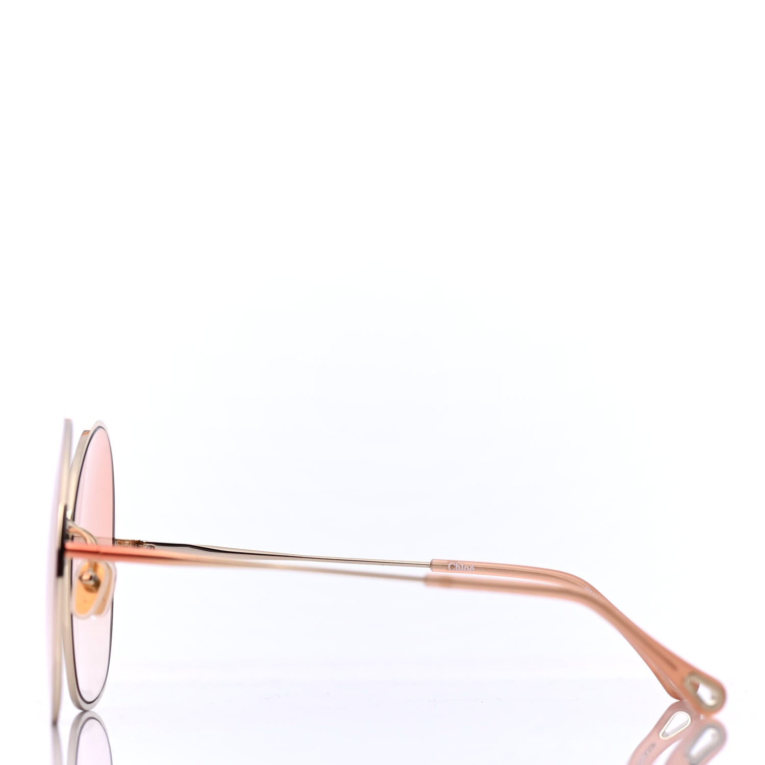 Chloe Metal Irene Oval Sunglasses CH0014S Pink 3 of 4