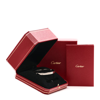 Cartier 18K White Gold LOVE Bracelet 20 8 of 8